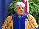 Image of Mike Lazaridis accepting honourary degree